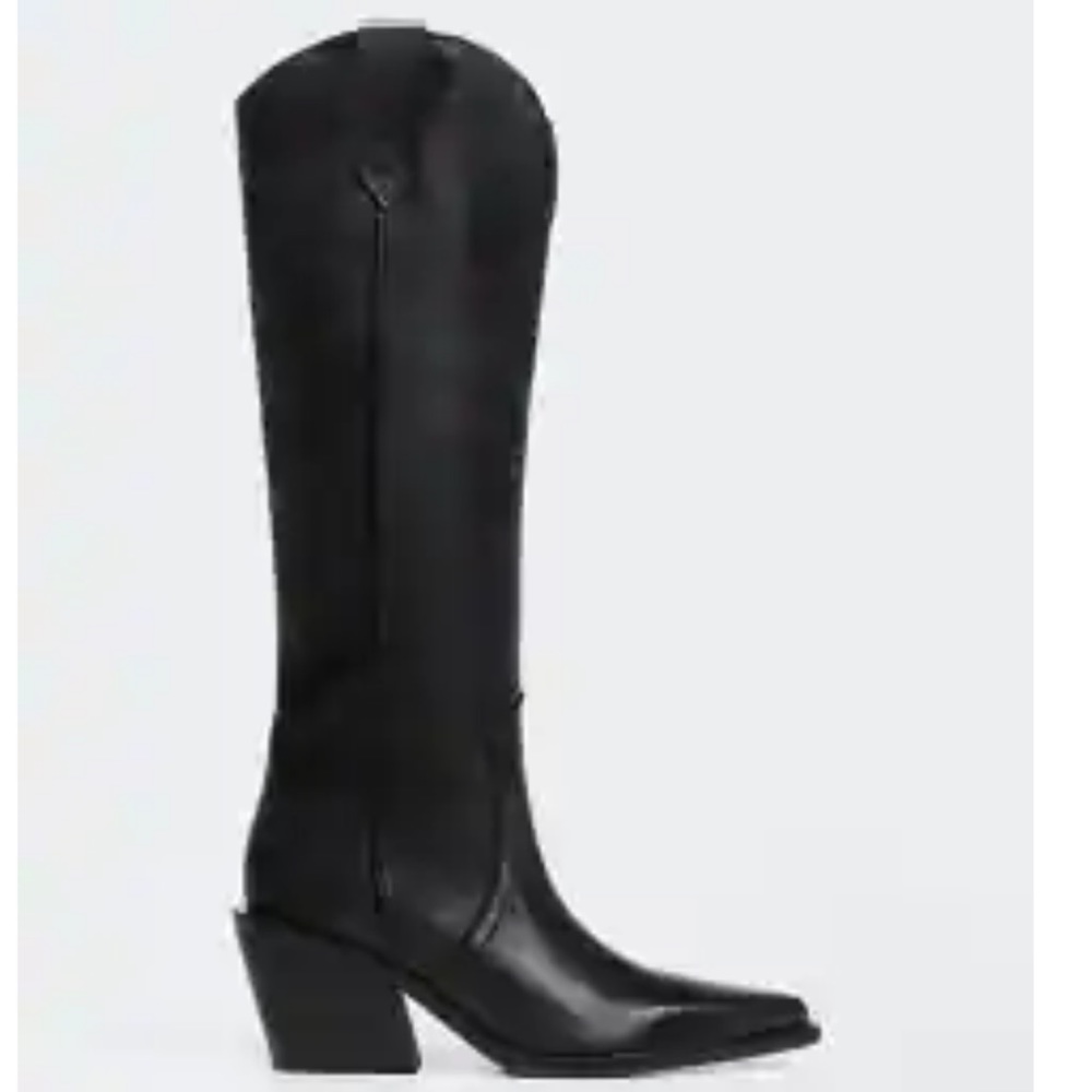 MANGO Cowboy leather boots